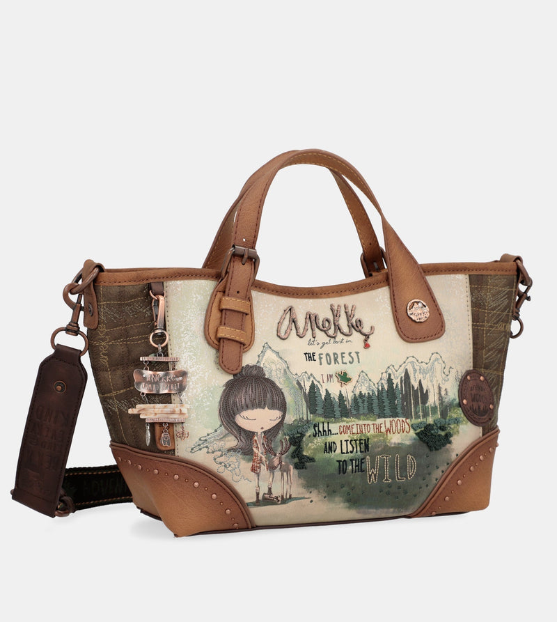Le sac fourre-tout de l'épaule forestière avec bandoulière