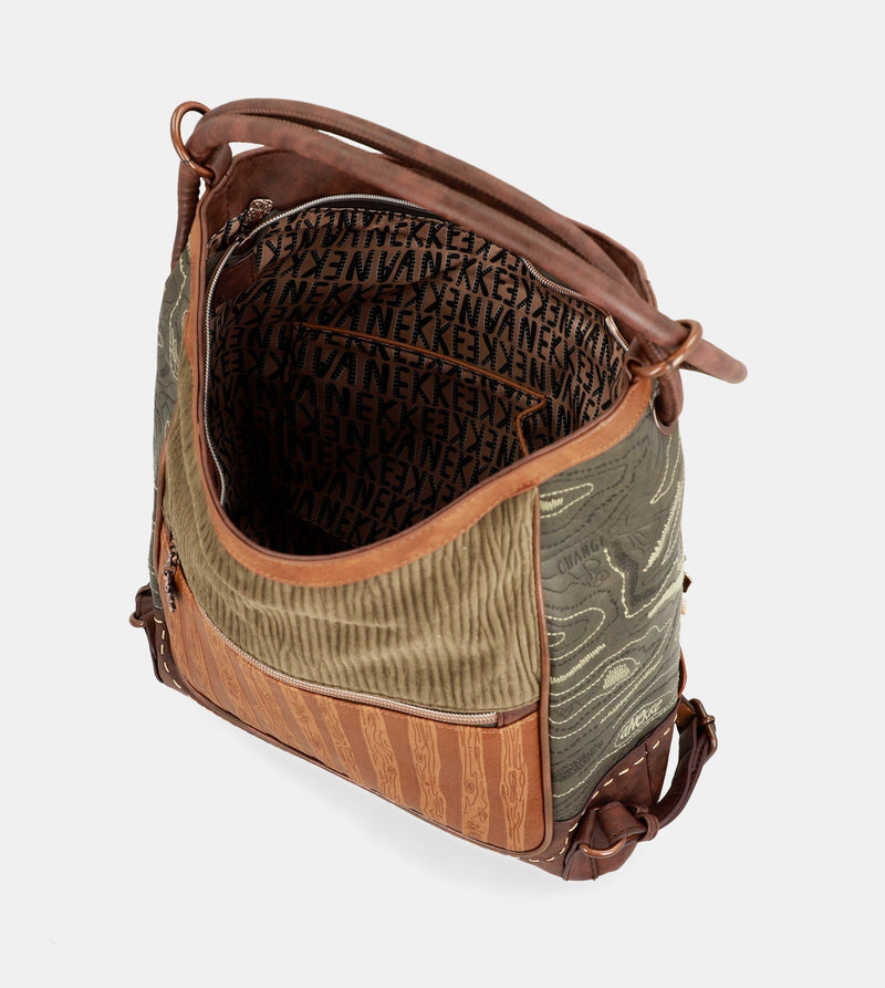 Le sac d'épaule forestier convertible en un sac à dos la forêt