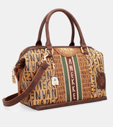 Sac de bowling de logo brun urbain