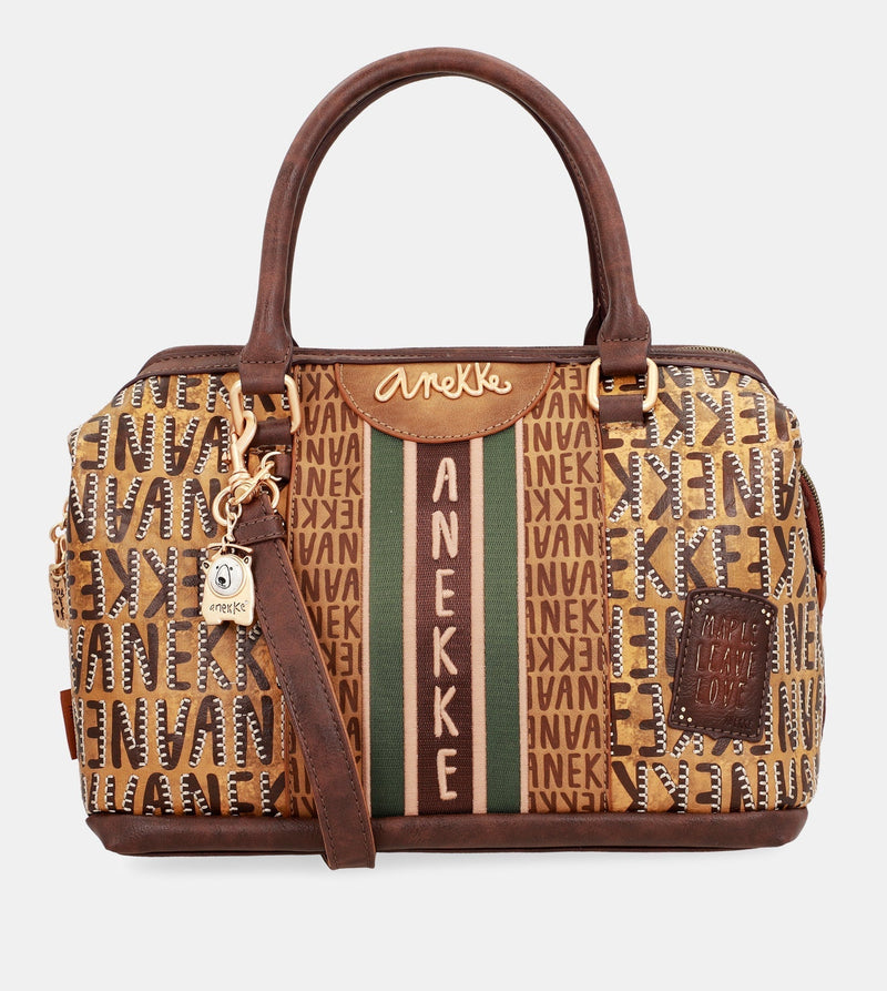 Sac de bowling de logo brun urbain