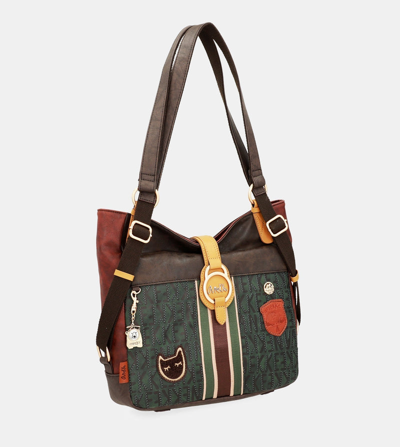 Sac à bandoulière urbain convertible en sac à dos