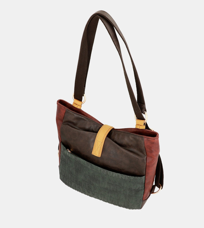 Sac à bandoulière urbain convertible en sac à dos