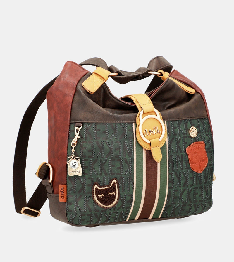 Sac à bandoulière urbain convertible en sac à dos