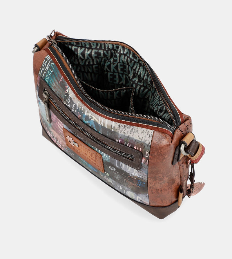 Voix du sac à bandoulière imprimé