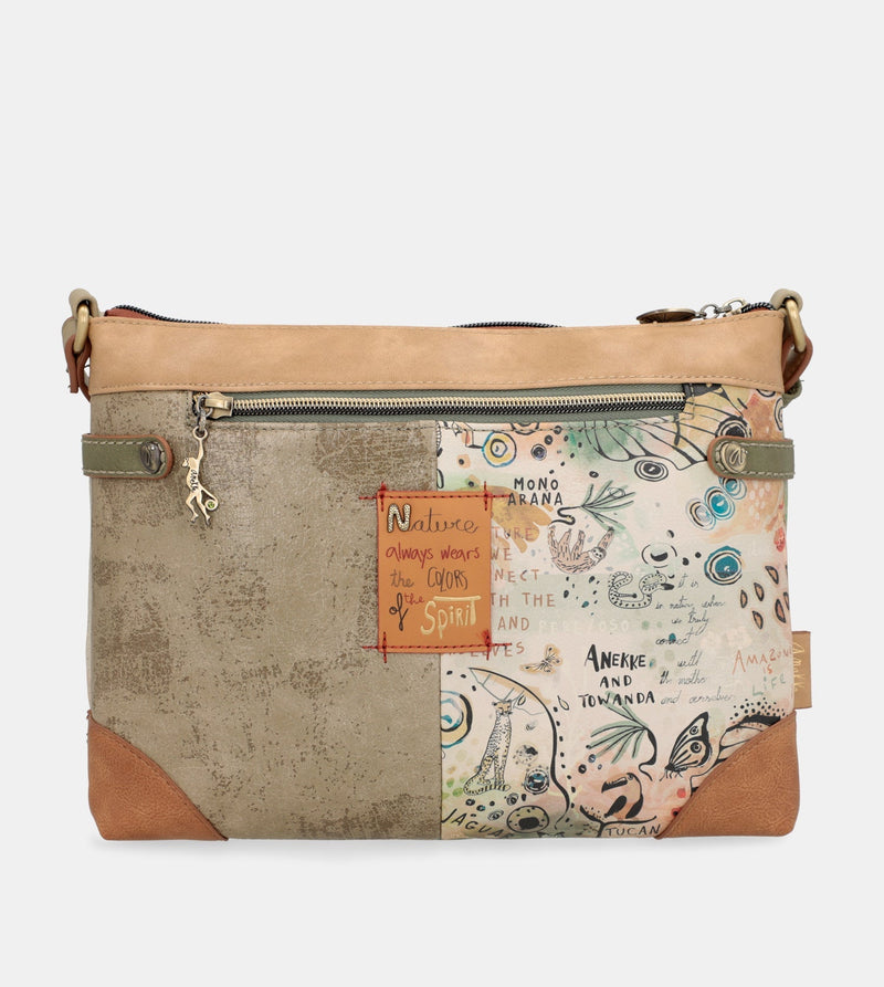 Amazonia grand sac crossbody imprimé