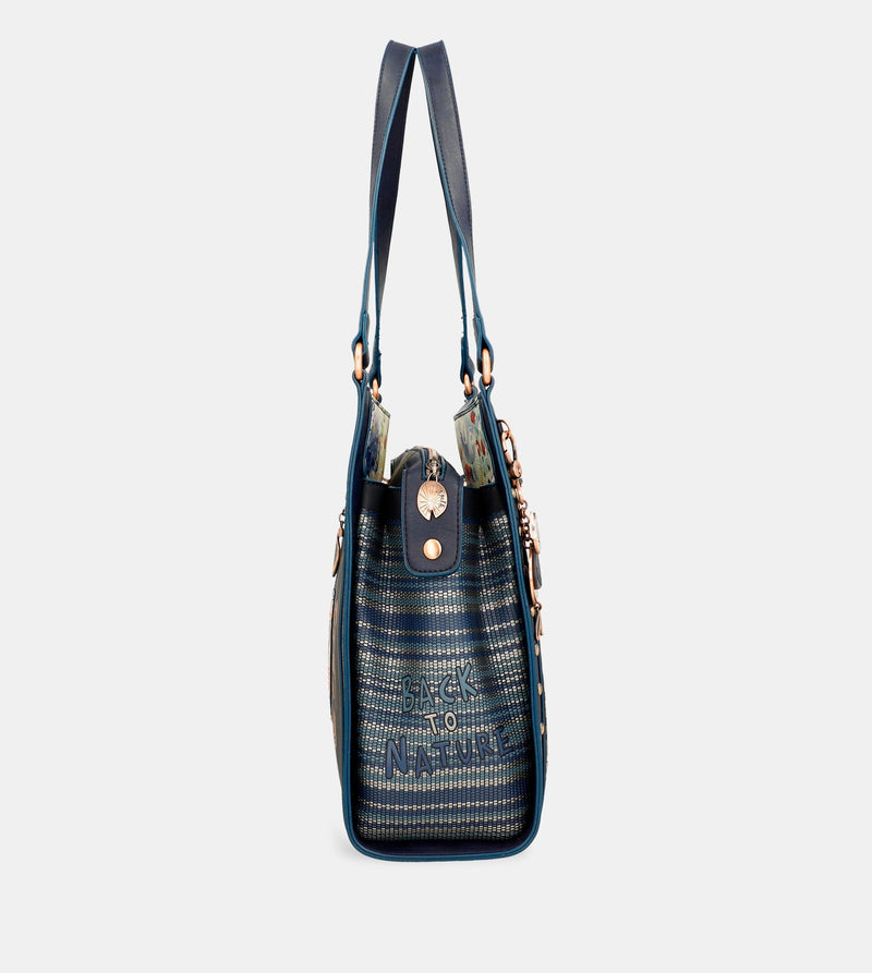 Nature Pachamama Navy Blue Crossbody Bag