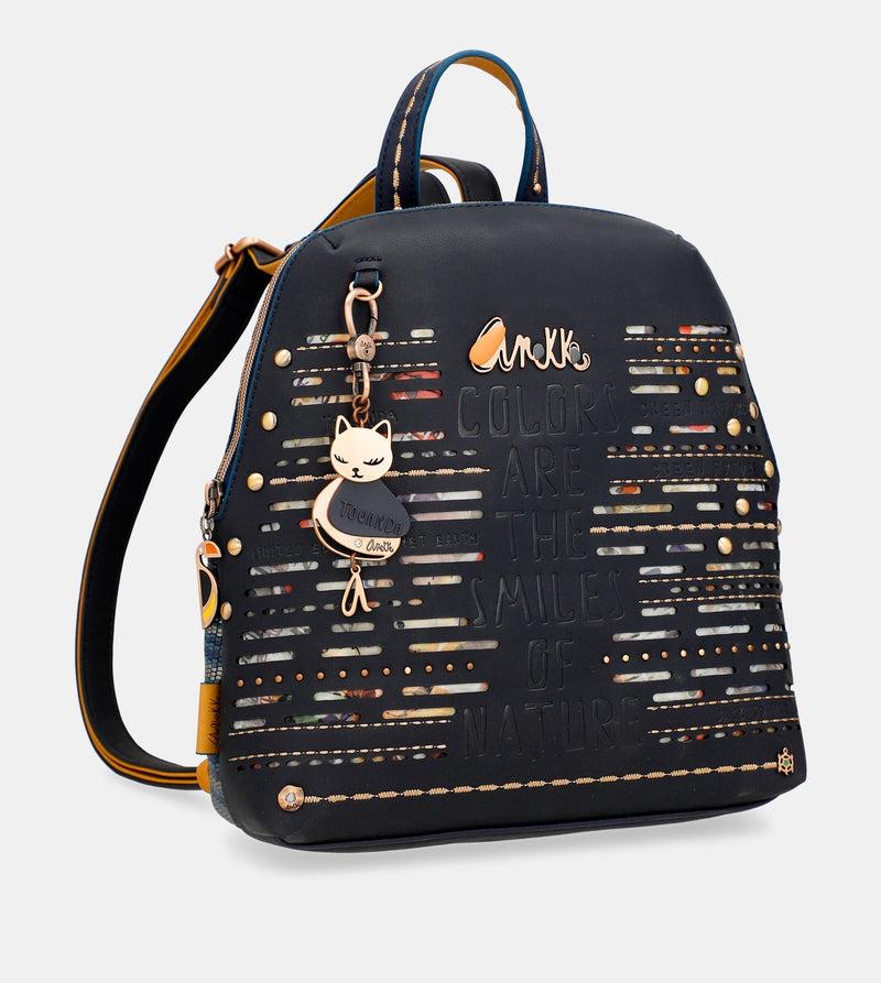 Nature Pachamama Navy Blue Backpack