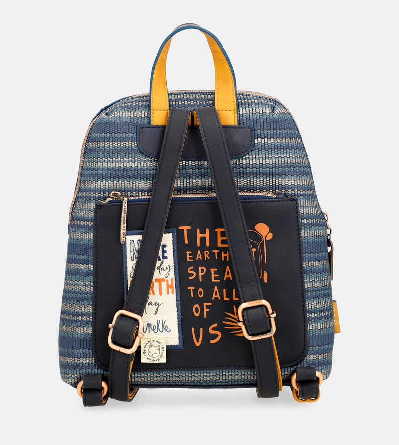 Nature Pachamama Navy Blue Backpack