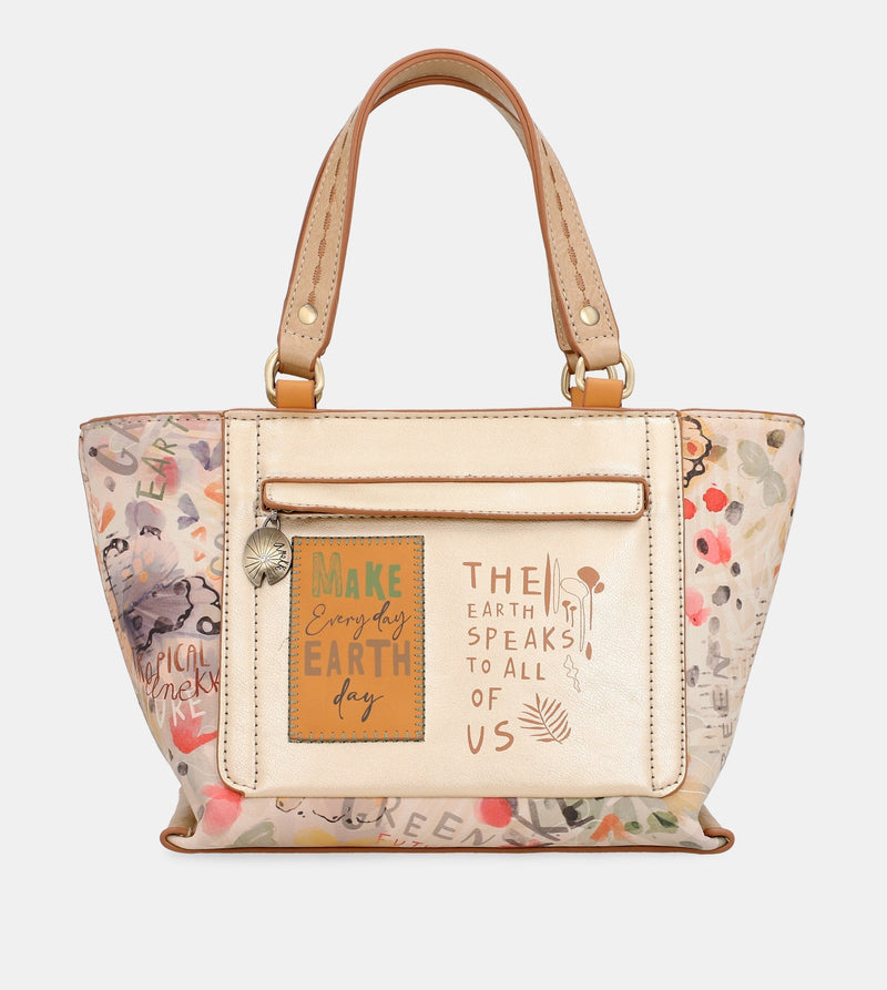 Nature Pachamama Golden Tote Sac