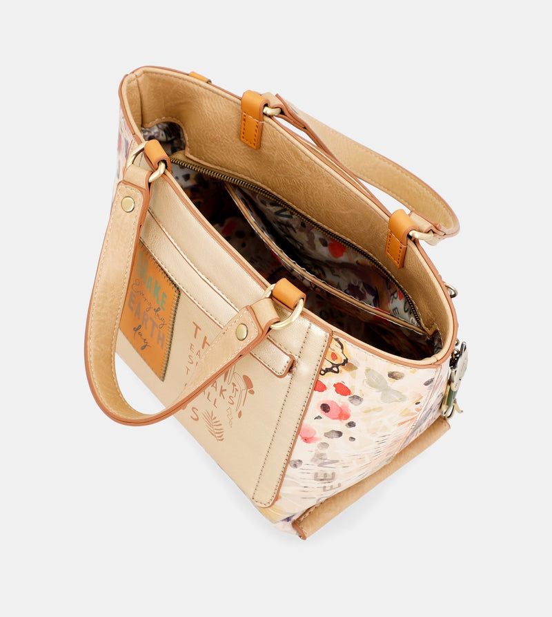 Nature Pachamama Golden Tote Sac