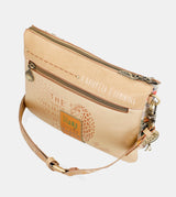 Nature Pachamama Golden Crossbody Sac avec deux compartiments