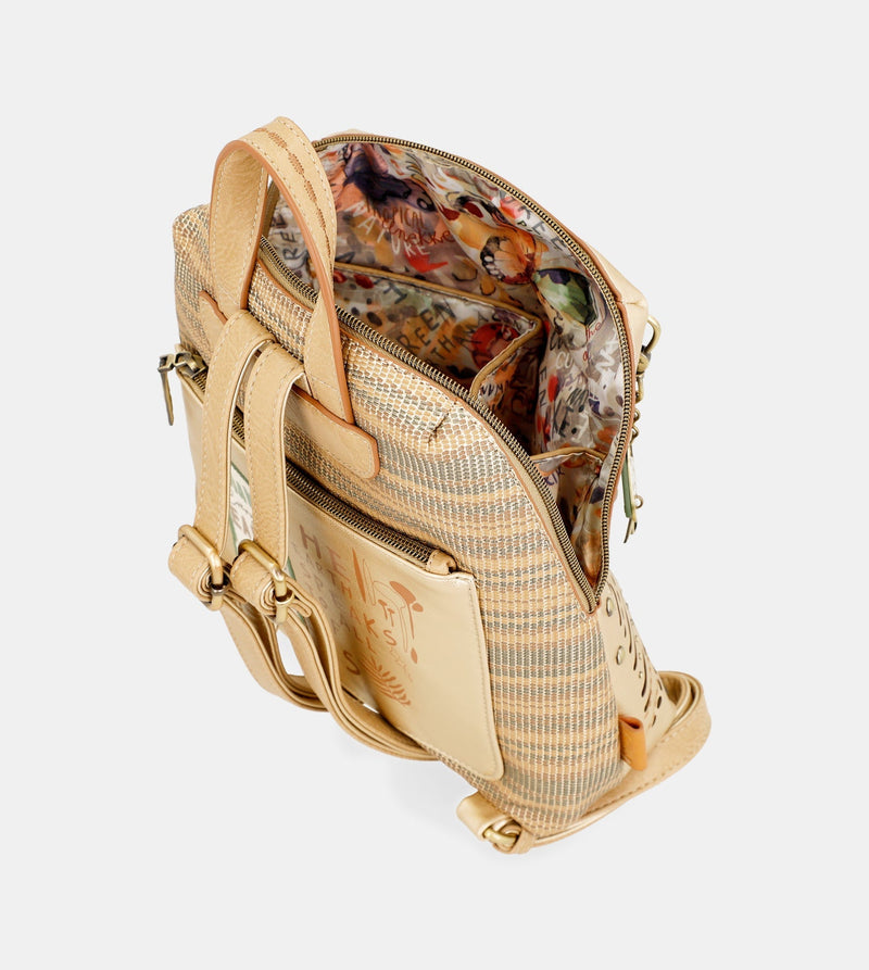 Nature Pachamama Golden Backpack