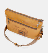 Nature Pachamama Ocher Crossbody Band avec deux compartiments