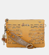 Nature Pachamama Ocher Crossbody Band avec deux compartiments