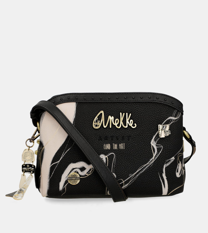 Nature Shodō 3 compartiment Black Messager Sac noir