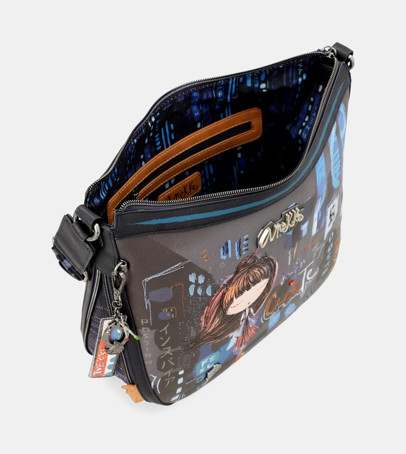 Grand sac à bandoulière contemporain contemporain