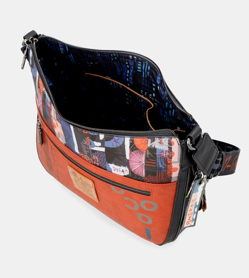 Grand sac à bandoulière contemporain contemporain