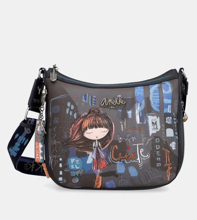 Grand sac à bandoulière contemporain contemporain