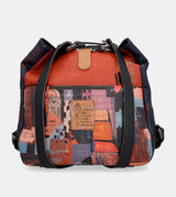 Sac à bandoulière contemporain convertible en un sac à dos contemporain