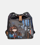 Sac à bandoulière contemporain convertible en un sac à dos contemporain