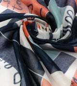 Foulard orange Sixties