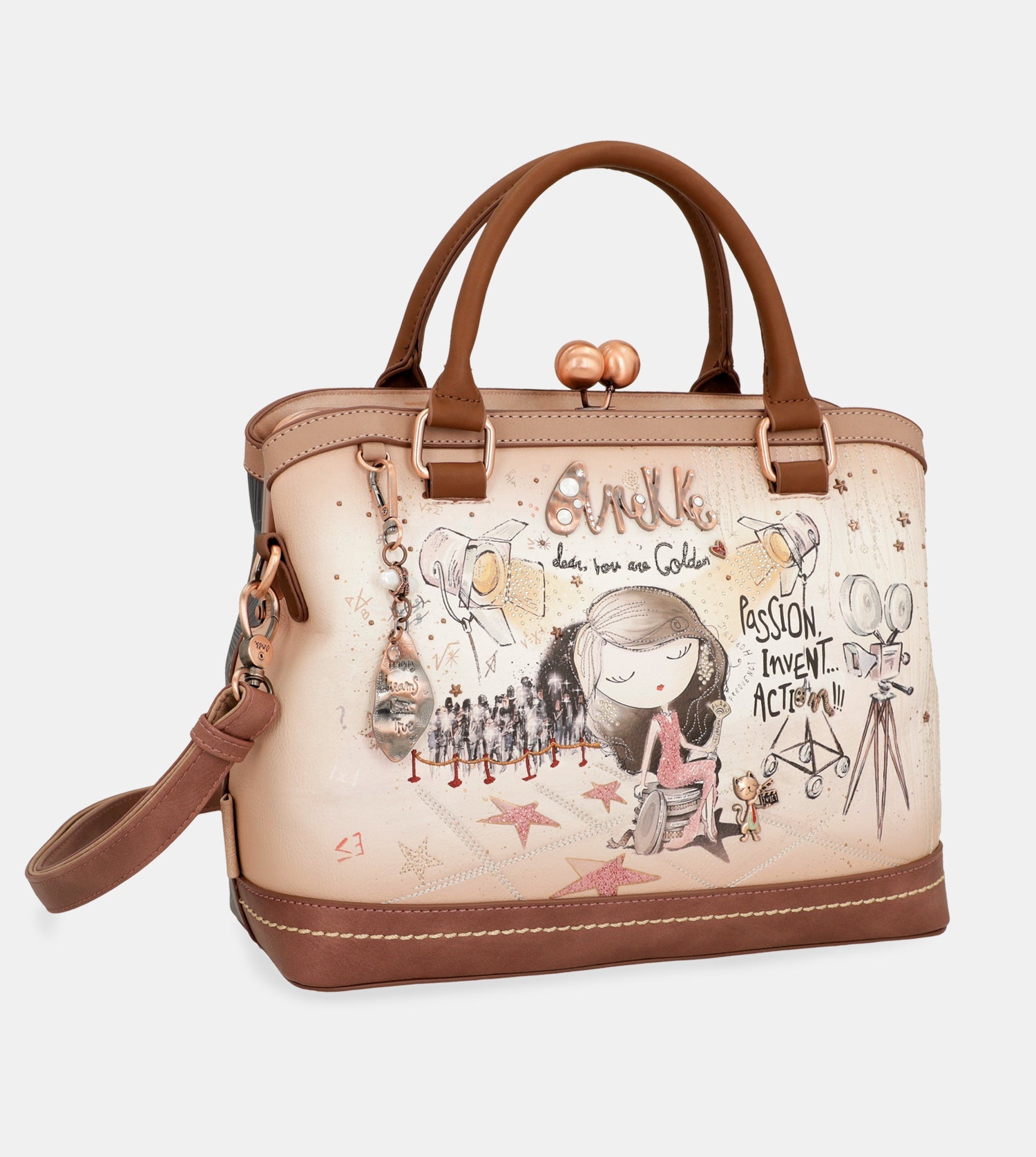Sac De Voyage Anekke Core 11921 – Grand Format 51 Cm, Couleur Marron, Idéal Pour Femme