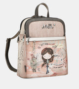 Sac à dos 2 compartiments rose Peace & Love