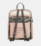 Sac à dos 2 compartiments rose Peace & Love