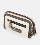 Porte-monnaie petit format rose Peace & Love