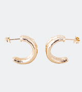 Boucles d'oreilles doubles dorées