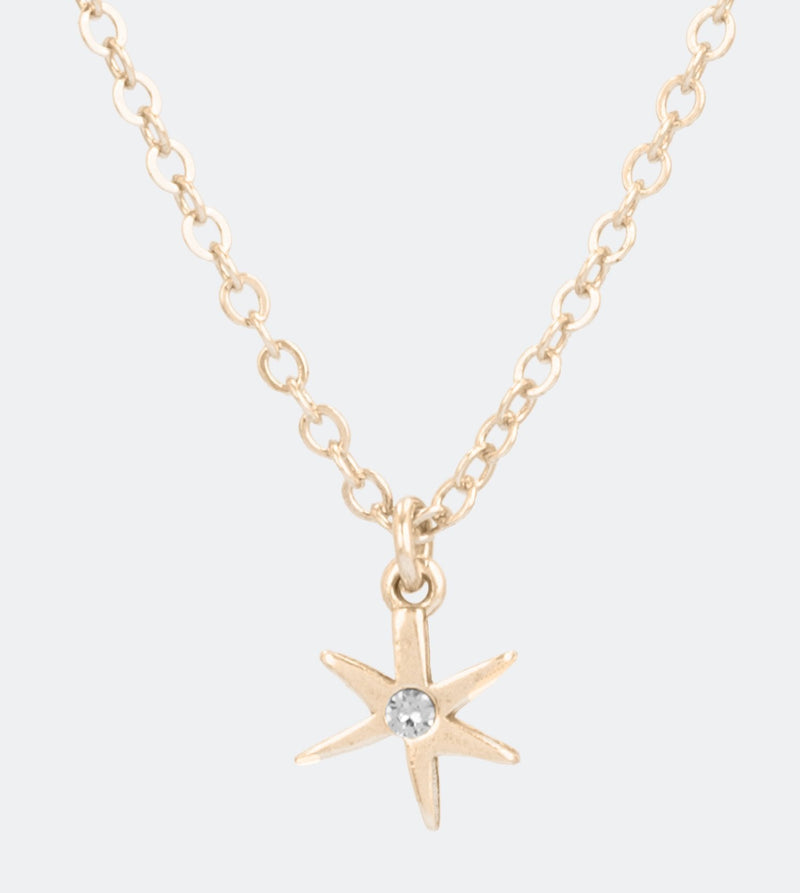 Pendant Golden Star avec une chaîne réglable