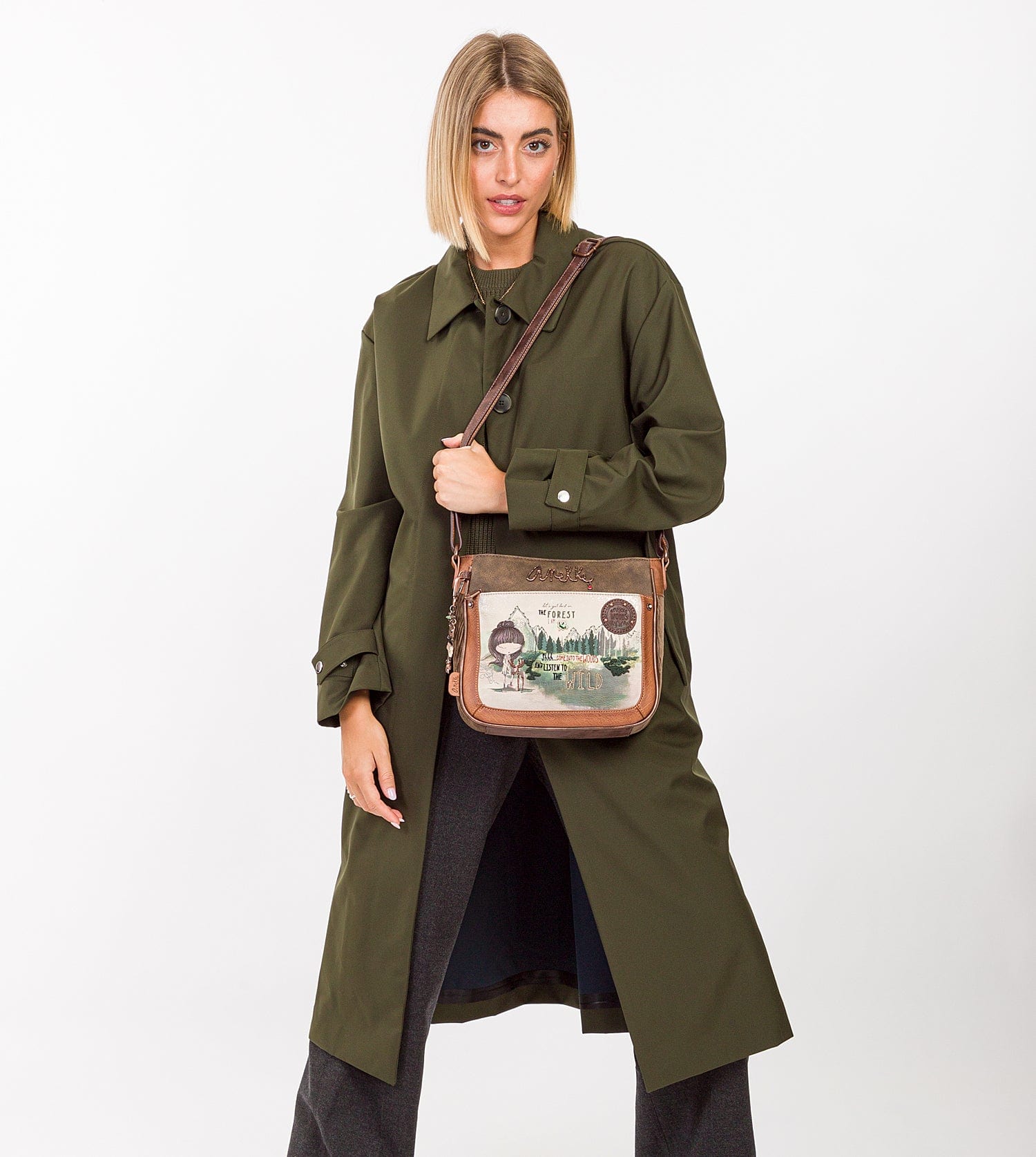 Le sac à bandoulière imprimé moyen