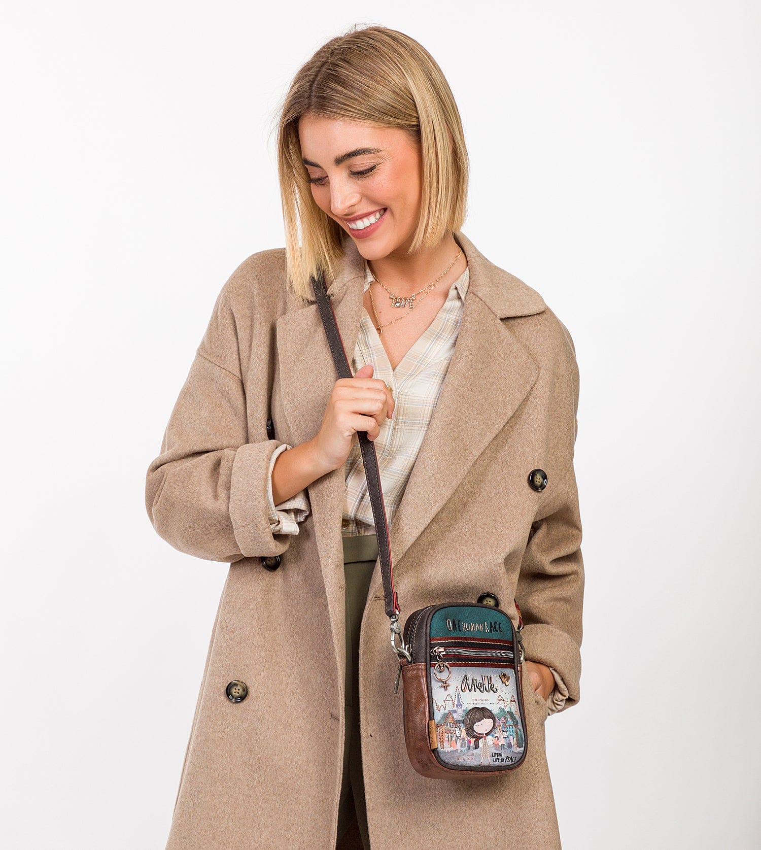 Mini sac à bandoulière avec voix de poche avant