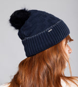 Chapeau Shodō en laine bleu marine