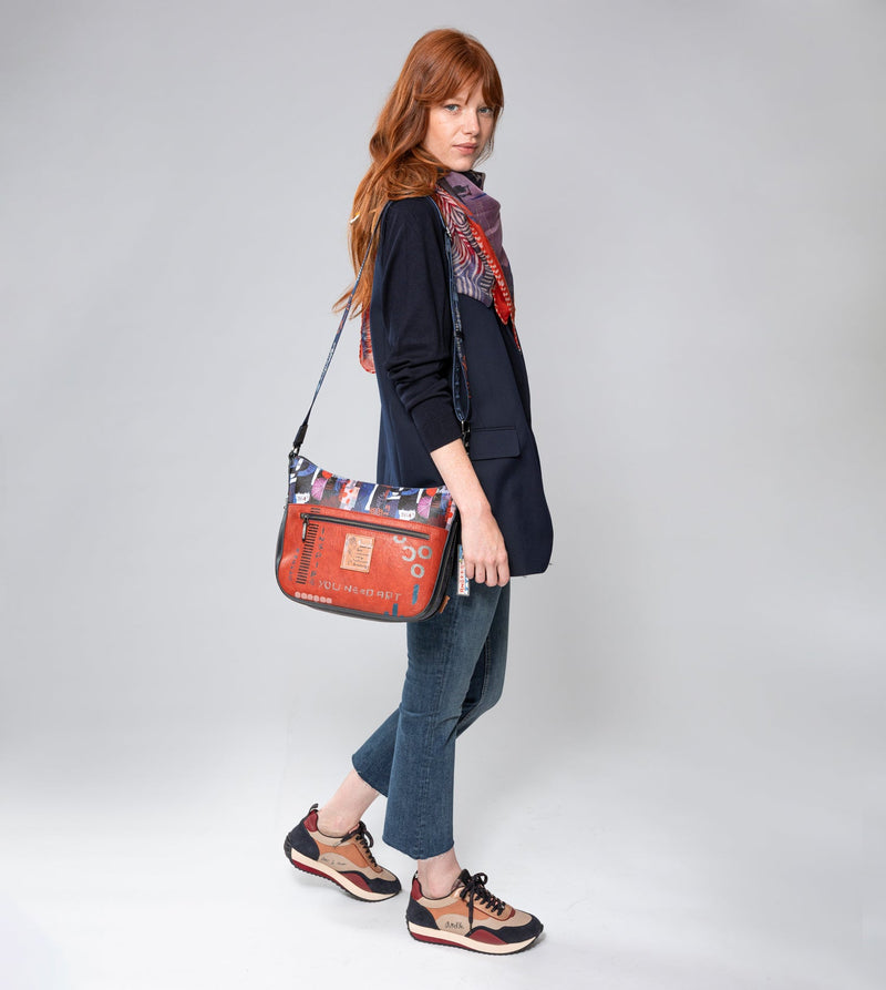 Grand sac à bandoulière contemporain contemporain