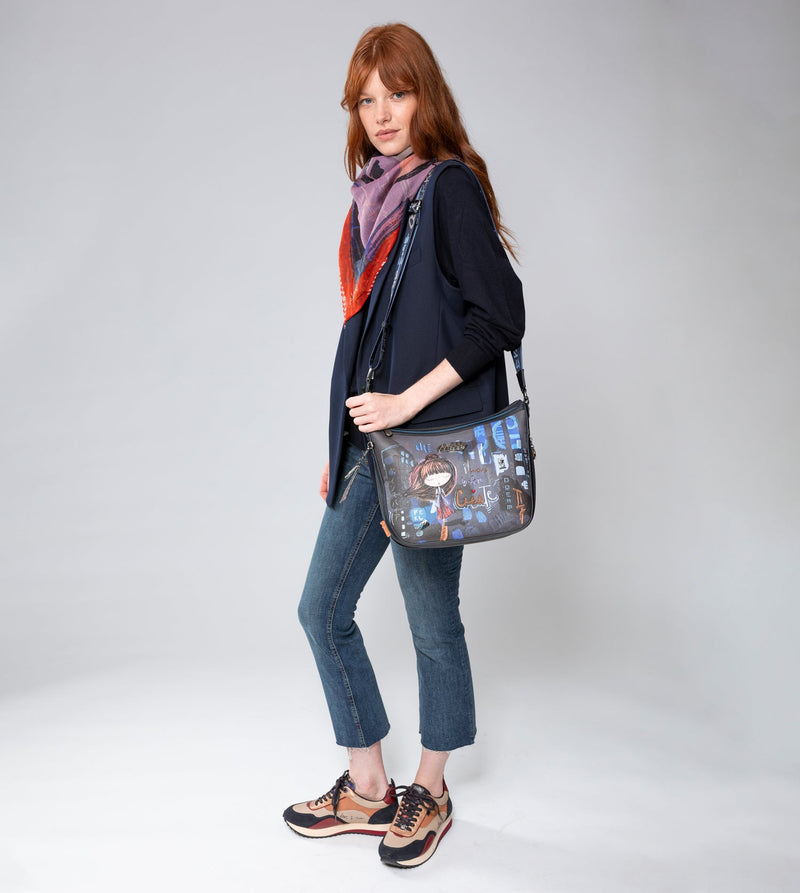 Grand sac à bandoulière contemporain contemporain